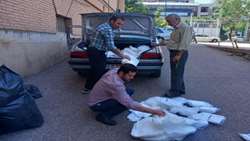 اهدای روپوش و کاور به دانشکده پزشکی 