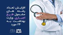 افزایش تعداد رشته‌های مشمول طرح اجباری وزارت بهداشت به ۲۴ مورد