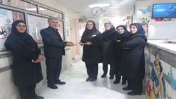 تقدیر از پرسنل نمونه اخلاق خرداد ماه بیمارستان امام رضا(ع)