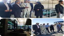 بازدید استاندار همدان به همراه معاون بهداشت دانشگاه از تصفیه خانه شیخی جان