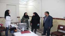 بازدید معاون بهداشتی دانشگاه ازمرکز غربالگری فاطمیه