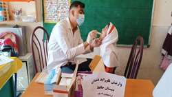 معاینه و وارنیش تراپی ۶۴۰ دانش آموز تویسرکانی در پویش ملی سلامت دهان و دندان