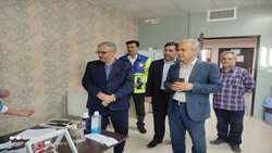 بازدید مدیر حراست دانشگاه از بیمارستان امیرالمومنین(ع) و مراکز بهداشتی و درمانی ملایر