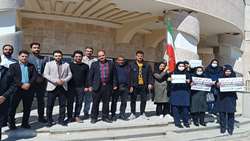 تجمع ضدصهیونیستی کارکنان بیمارستان سردار شهید حاج قاسم سلیمانی