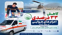 کاهش 33 درصدی اعزام‌های هوایی در سال 1404 با بهره‌گیری از ظرفیت‌های کادر درمان بیمارستان