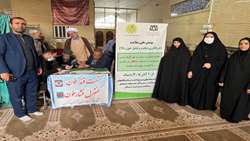 استقرار میز خدمت پویش ملی سلامت غربالگری دیابت و فشارخون بالا در نماز جمعه درگزین