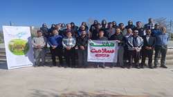 همایش پیاده روی هفته سلامت کارکنان شبکه بهداشت و درمان شهرستان فامنین برگزار شد