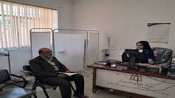 بازدید سرپرست مرکز بهداشت فامنین از مرکز خدمات جامع سلامت روستایی نگارخاتون 