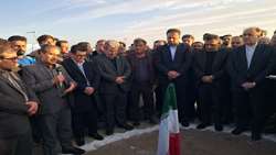 آئین‌ کلنگ ‌زنی مرکز خدمات جامع سلامت روستایی اصله فامنین