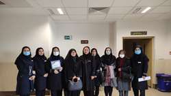 بازدید مشاور رئیس دانشگاه علوم پزشکی همدان در امور بانوان از بیمارستان آیت اله بهاری