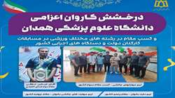 قهرمانی همکاران دانشگاه علوم پزشکی همدان در مسابقات کشوری دستگاه‌های اجرایی 