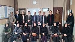 بازدید تیم ارزیاب امور اداری دانشگاه از شبکه بهداشت و درمان شهرستان فامنین 