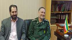 دیدار صمیمی مدیر شبکه بهداشت و درمان شهرستان کبودرآهنگ با فرمانده سپاه ناحیه کبودرآهنگ 