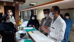 بازدید معاون درمان دانشگاه علوم پزشکی همدان از مرکز آموزشی و درمانی شهید بهشتی 