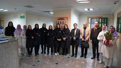 قدردانی و تبریک رییس دانشگاه از پرستاران بیمارستان سینا فرشچیان 