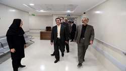  بازدید دادستان همدان و رییس دانشگاه از مراحل نهایی مرکز آموزشی درمانی اطفال اکباتان