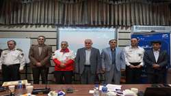مراسم تکریم و معارفه رئیس اورژانس پیش‌بیمارستانی دانشگاه علوم پزشکی همدان برگزار شد