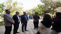 گزارش تصویری گفتگو سرپرست  دانشگاه با دانشجویان و بررسی و مشکلات