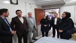بازدید معاون درمان دانشگاه علوم پزشکی همدان از بیمارستان ولیعصر(عج) رزن