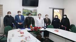 برگزاری مراسم تقدیر و تشکر از جهادگران عرصه سلامت در مرکز آموزشی درمانی سینا فرشچیان