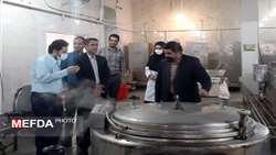 بازدید دکتر مجذوبی رییس دانشگاه از سلف سرویس دانشجویی