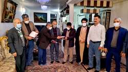 دیدار و تجلیل از دو تن از ایثارگران شبکه بهداشت و درمان ملایر