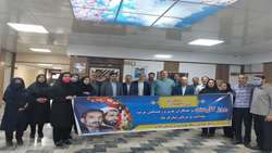 برگزاری مراسم گرامیداشت روز کارمند در ستاد شبکه بهداشت و درمان شهرستان ملایر
