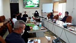 نشست هماهنگی کمیته بهداشت و درمان ستاد اربعین حسینی در مرکز بهداشت شهرستان همدان