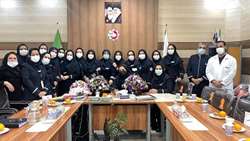 مراسم تکریم و معارفه مدیر خدمات پرستاری و مسئول روابط عمومی مرکز بهشتی
