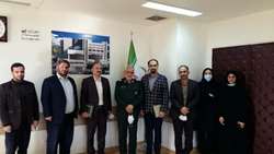 بازدید جانشین قرارگاه زیستی و پدافند غیرعامل استانداری از مرکز قلب فرشچیان