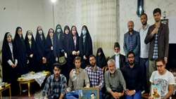 دیدار دانشجویان بسیجی دانشگاه با خانواده شهید حسین رضایی