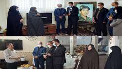 دیدار با خانواده شهدا و ایثارگران شبکه بهداشت و درمان شهرستان رزن