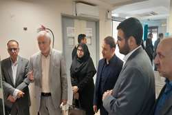 بازدید سرپرست دانشگاه علوم پزشکی همدان و رئیس دادگاه بخش خزل از مرکز خدمات جامع سلامت شبانه‌روزی فیروزان 