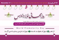 17 نوامبر مصادف، روز جهانی نوزاد نارس