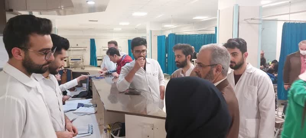 نظارت مستمر معاونت آموزشی دانشگاه بر حضور و خدمات کادر آموزشی مراکز آموزشی و درمانی 