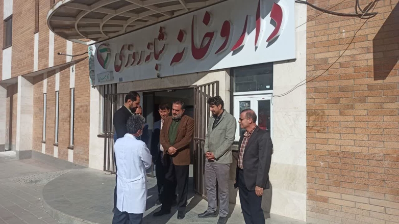 بازدید معاون توسعه و مدیر دفتر فنی دانشگاه از پروژه‌های عمرانی بیمارستان امام رضا (ع) در شهرستان کبودراهنگ