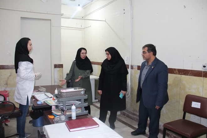 بازدید معاون بهداشتی دانشگاه ازمرکز غربالگری فاطمیه