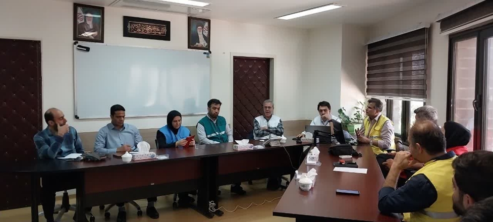 مانور دور میزی اطفاء حریق با حضور مسوولین ٍ EOC و پدافند غیر عامل دانشگاه