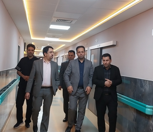 بازدید معاون اقتصادی استانداری همدان از بخش خدمات رفاهی بیمارستان قلب فرشچیان