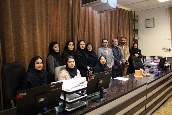 بازدید معاون درمان دانشگاه از بخش مدیریت اطلاعات سلامت بیمارستان‌های همدان