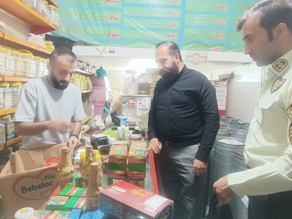 یک واحد صنفی عطاری متخلف با دستور دادستان شهرستان همدان و معاون غذا و دارو پلمپ شد