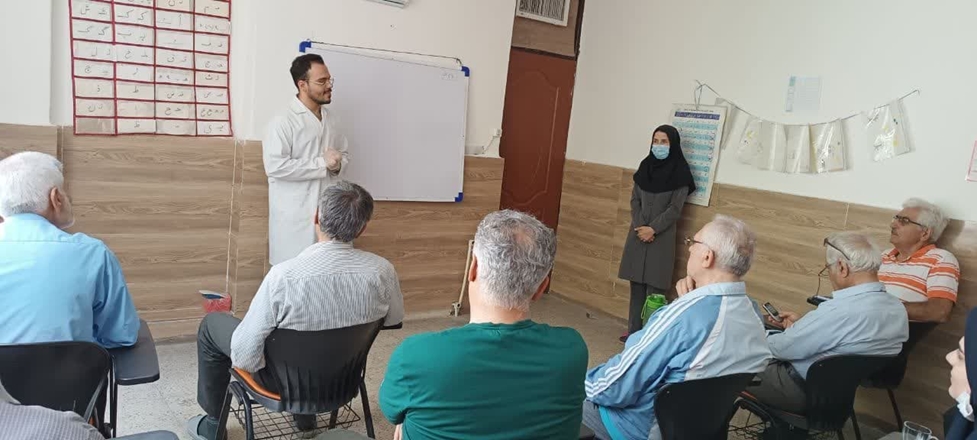 حضور دانشجویان کارشناسی ارشد پرستاری سلامت جامعه در مرکز حامیان مهر به مناسبت هفته ملی سلامت مردان