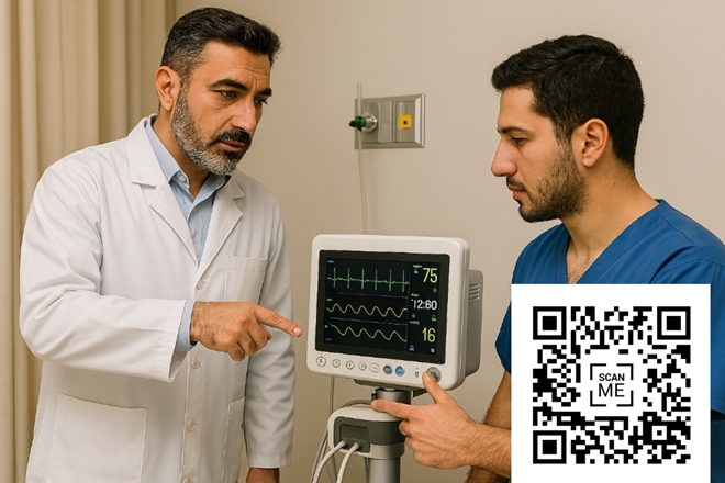 بیمارستان فامنین پیشگام در استفاده از QR Code برای آموزش تجهیزات پزشکی  