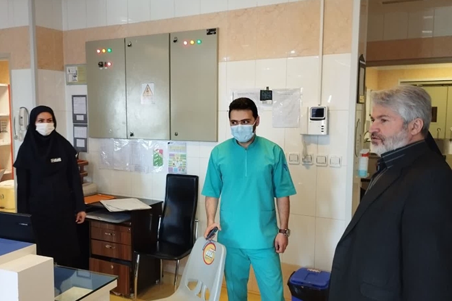 بازدید سرزده مدیر بازرسی دانشگاه از بیمارستان شهید سلیمانی تویسرکان