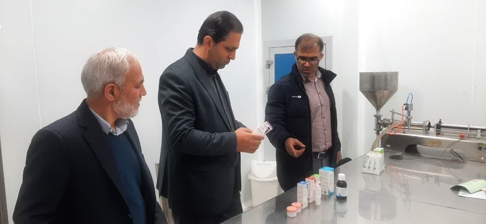 بازدید معاون هماهنگی امور اقتصادی استاندار همدان از پارک علم و فناوری سلامت دانشگاه علوم پزشکی همدان 