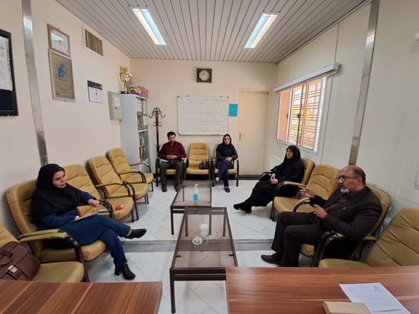جلسه هماهنگی سرپرست مرکز بهداشت با سرپرست بیمارستان امام حسن (ع) 