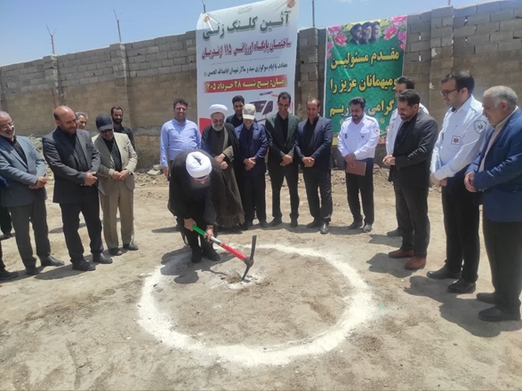 آیین کلنگ‌زنی احداث پایگاه اورژانس۱۱۵ ازندریان