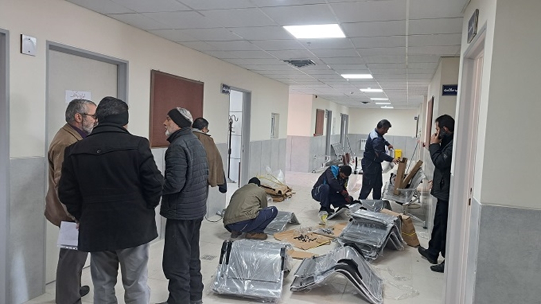 نظارت رئیس مرکز بهداشت همدان بر روند تجهیز پروژه های عمرانی و استقرار کارکنان