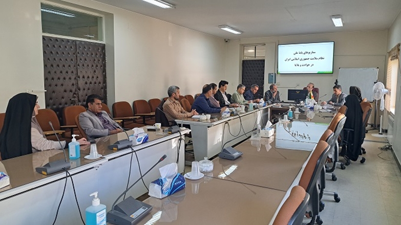 تمرین دورمیزی تدوین سناریو درحوادث و بلایا در مرکز بهداشت همدان