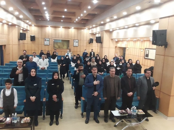 برگزاری مراسم یادبود چهارمین سالگرد شهاد ت سردار دلها در مجتمع آموزشی درمانی بعثت